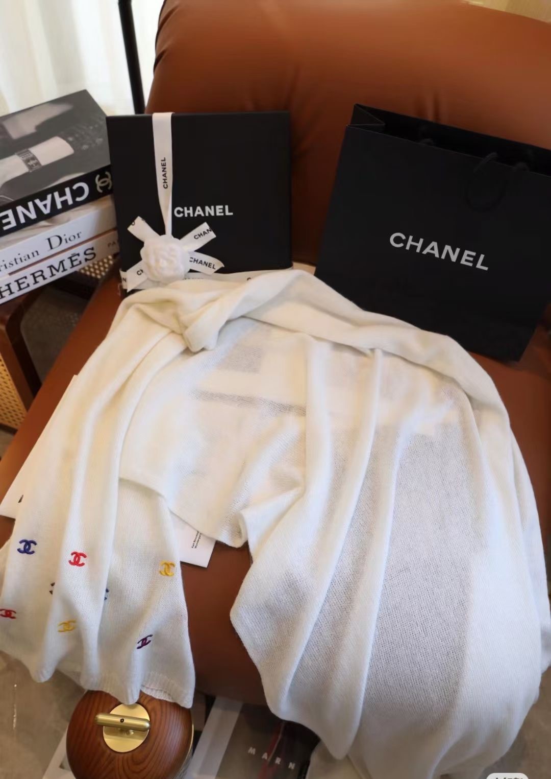 Chanel scarf 70X190cm E (3)