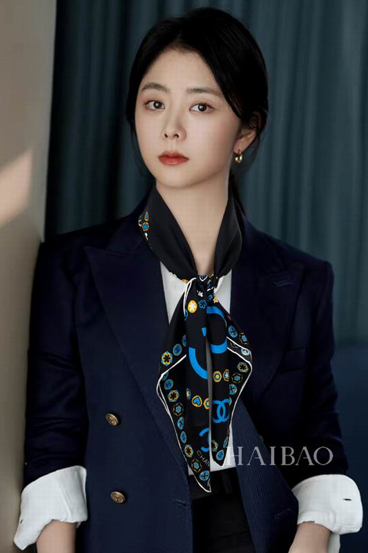 Chanel silk scarf 90X90cm E (1)