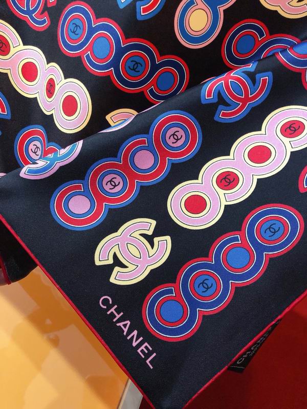 Chanel silk scarf 90X90cm E (11)