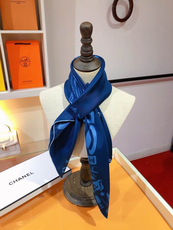 Chanel silk scarf 90X90cm E (14)