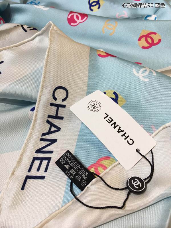 Chanel silk scarf 90X90cm E (15)
