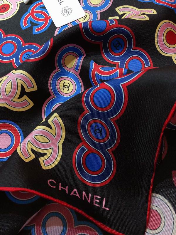 Chanel silk scarf 90X90cm E (15)