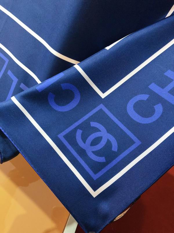 Chanel silk scarf 90X90cm E (15)