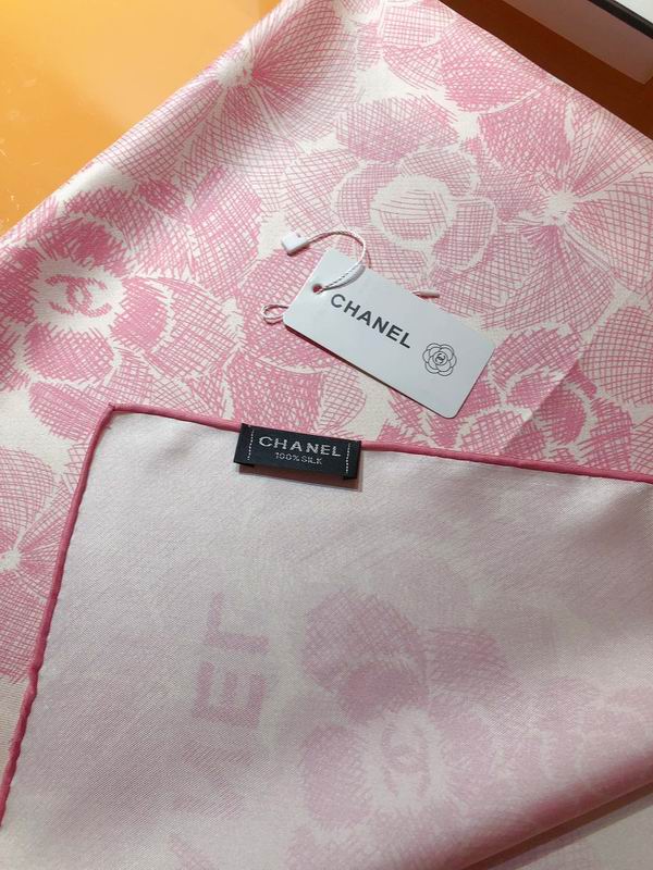 Chanel silk scarf 90X90cm E (18)