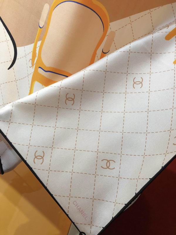 Chanel silk scarf 90X90cm E (2)