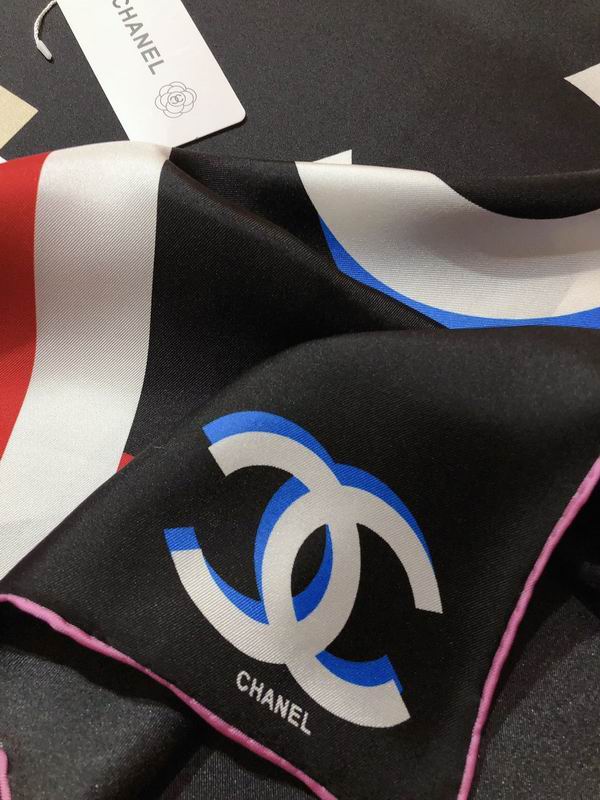 Chanel silk scarf 90X90cm E (2)