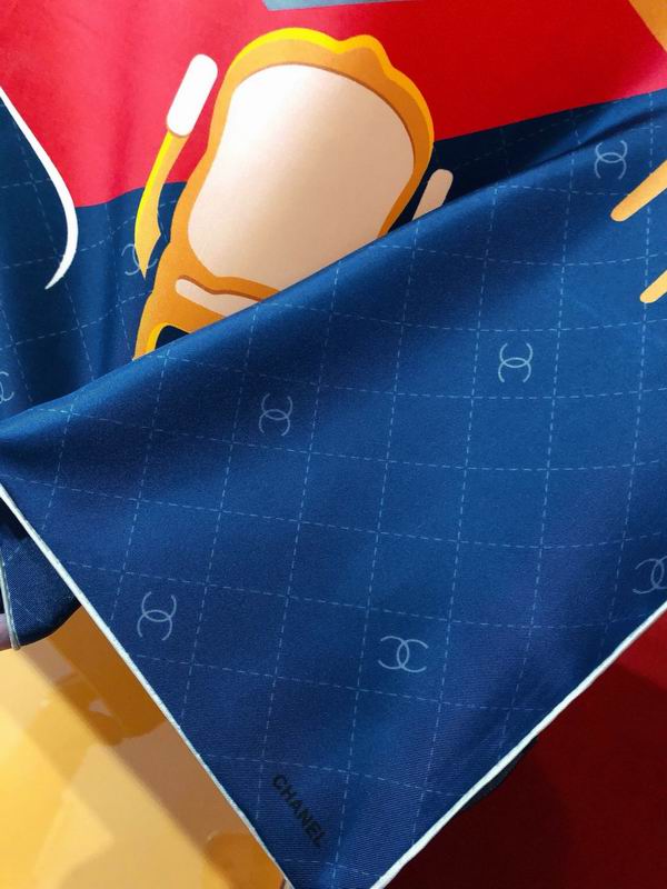 Chanel silk scarf 90X90cm E (20)