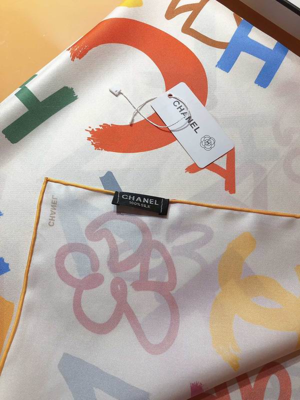 Chanel silk scarf 90X90cm E (20)