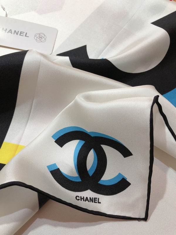 Chanel silk scarf 90X90cm E (20)