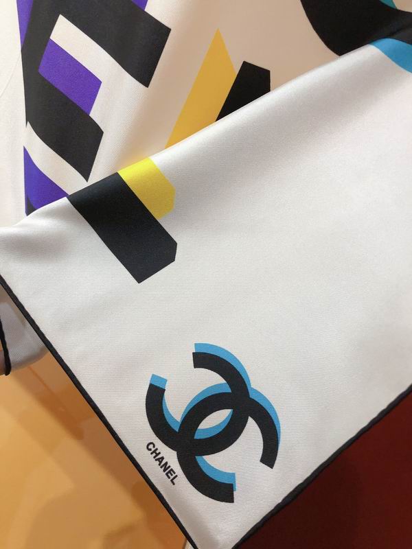 Chanel silk scarf 90X90cm E (22)