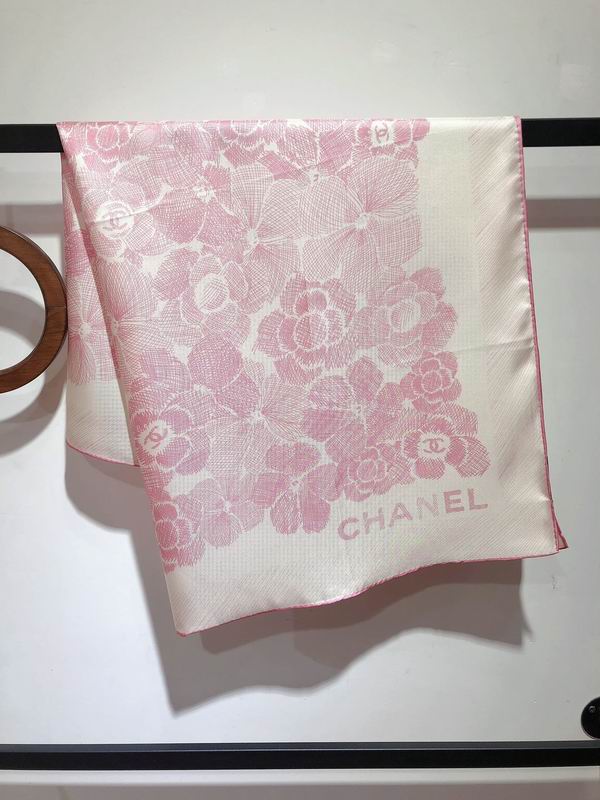 Chanel silk scarf 90X90cm E (23)