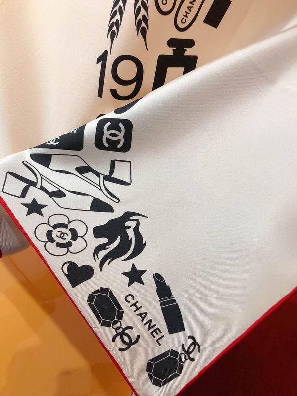 Chanel silk scarf 90X90cm E (24)