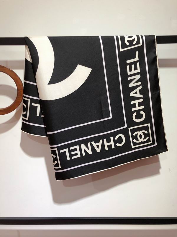 Chanel silk scarf 90X90cm E (25)