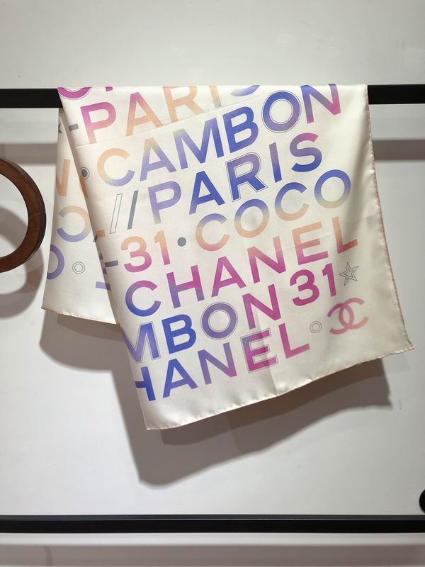 Chanel silk scarf 90X90cm E (3)