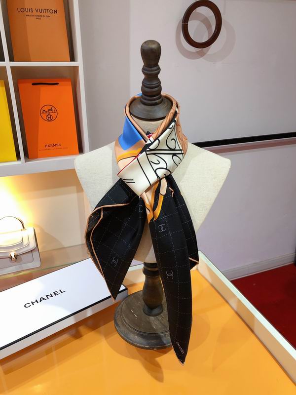 Chanel silk scarf 90X90cm E (30)