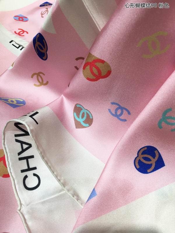 Chanel silk scarf 90X90cm E (5)