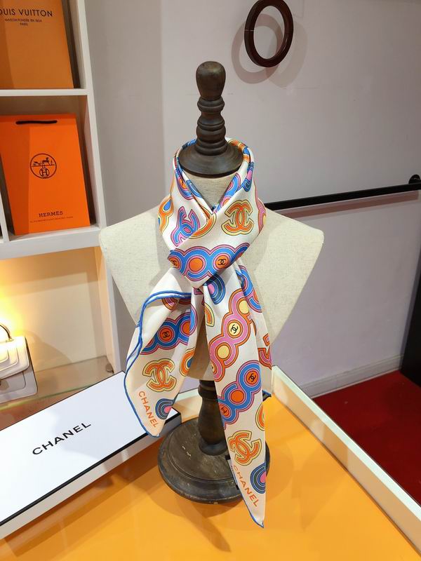 Chanel silk scarf 90X90cm E (6)