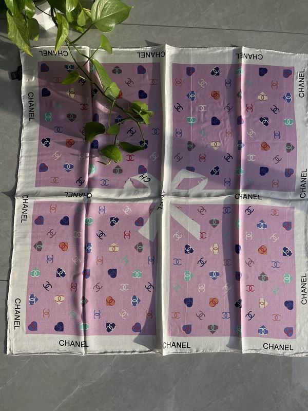 Chanel silk scarf 90X90cm E (7)
