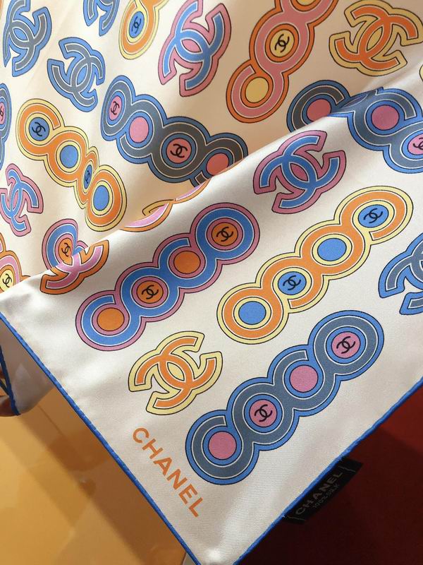 Chanel silk scarf 90X90cm E (8)