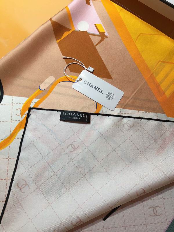 Chanel silk scarf 90X90cm E (8)