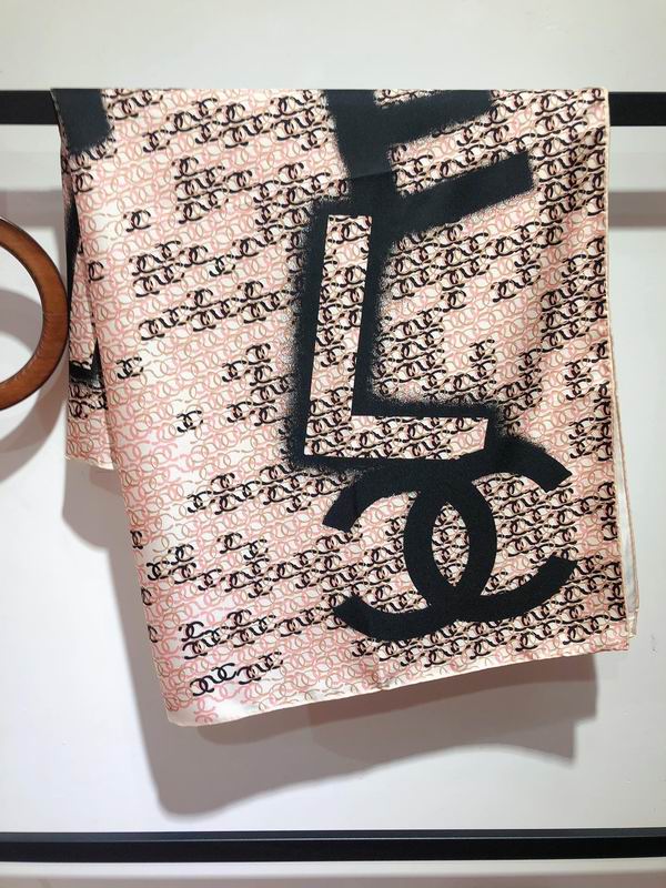 Chanel silk scarf 90X90cm E (9)