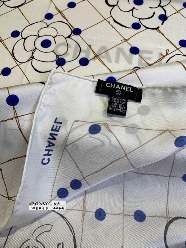 Chanel silk scarf 90X90cmE (5)