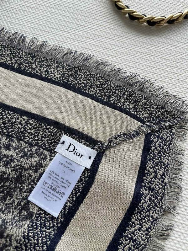 Dior 140X140cm 42%真丝42%羊毛16%棉 E (11)
