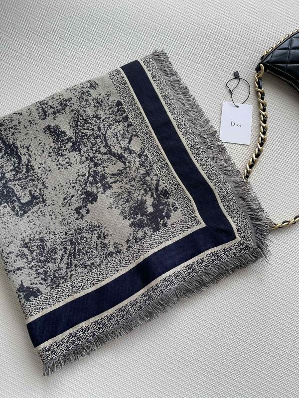 Dior 140X140cm 42%真丝42%羊毛16%棉 E (13)