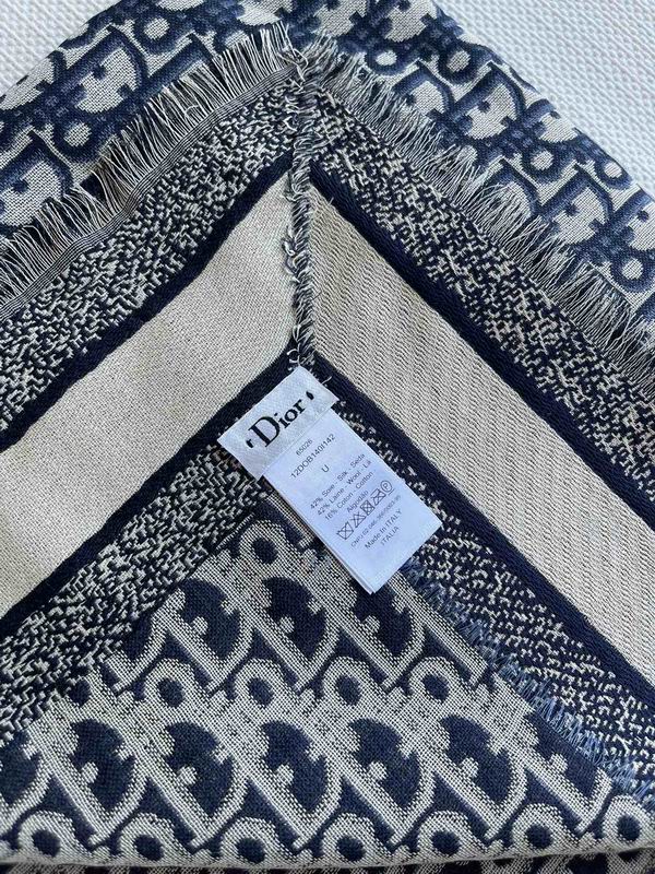 Dior 140X140cm 42%真丝42%羊毛16%棉 E (2)