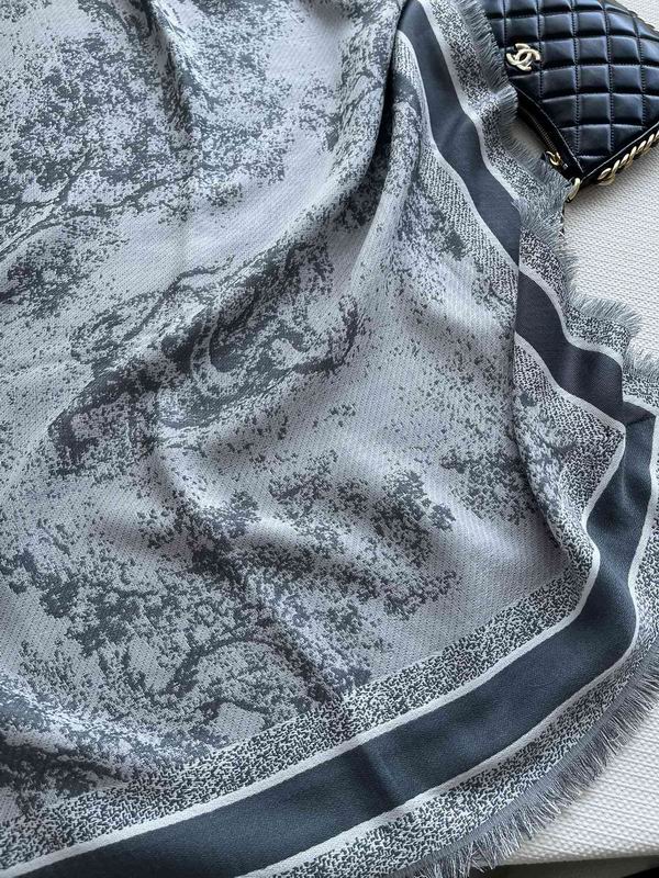 Dior 140X140cm 42%真丝42%羊毛16%棉 E (2)