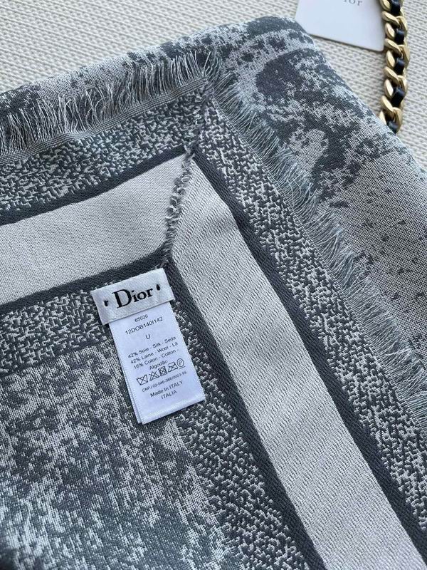Dior 140X140cm 42%真丝42%羊毛16%棉 E (6)