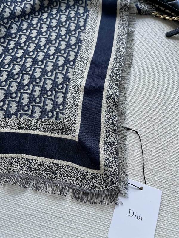 Dior 140X140cm 42%真丝42%羊毛16%棉 E (8)