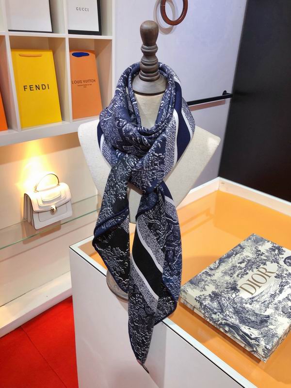 Dior 140X140cm 70%羊绒 30%真丝 E (2)