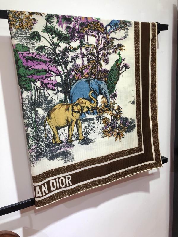 Dior 140X140cm 70%羊绒 30%真丝 E (2)