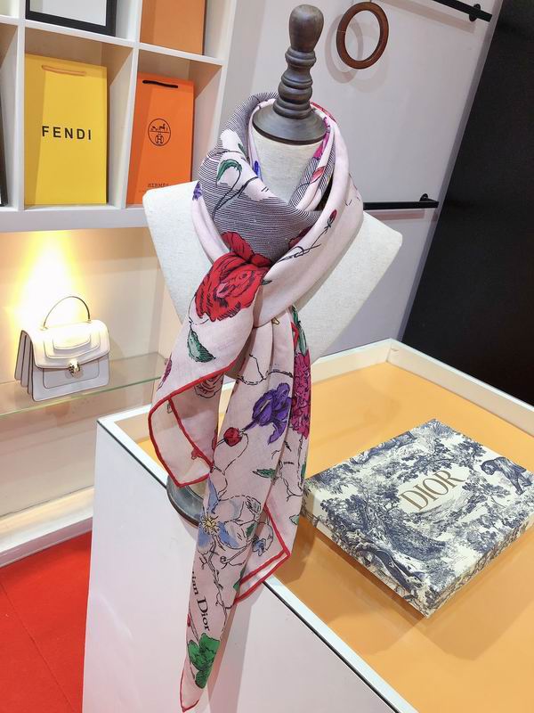 Dior 140X140cm 70%羊绒 30%真丝 E (2)