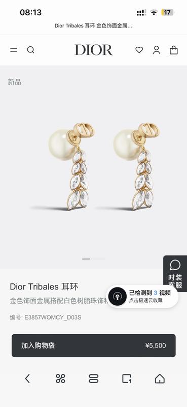 Dior Earring 05yxh53 (5)