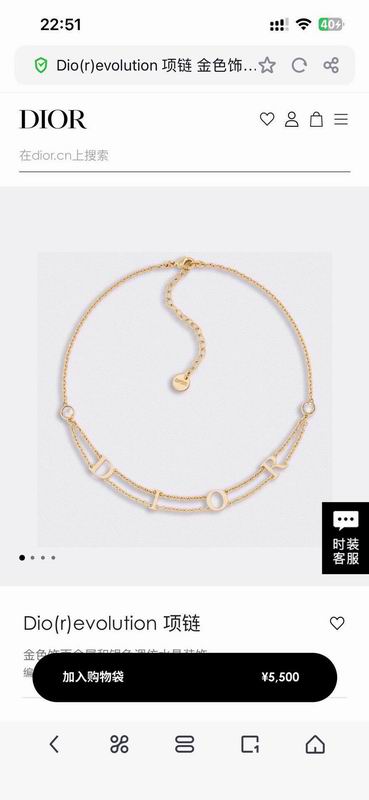 Dior Necklace 05yxh02 (2)