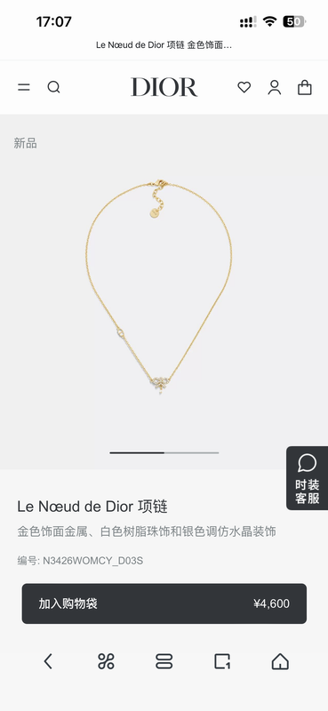 Dior Necklace 05yxh31 (5)