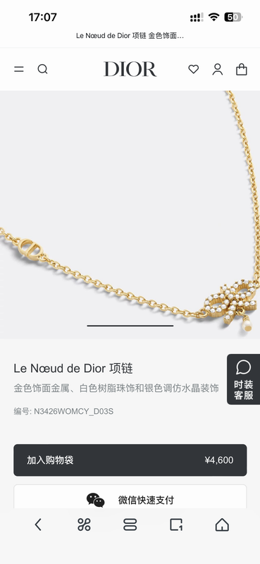 Dior Necklace 05yxh31 (6)