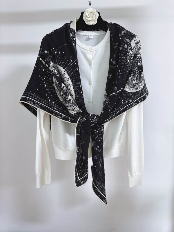 Dior Scarf 135X135cm 70%羊毛 30%真丝 E06 (5)