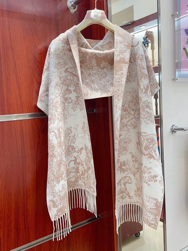 Dior scarf 200X45cm 59山羊绒 41羊毛 E (10)