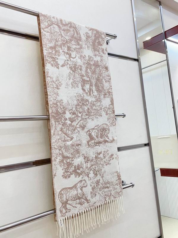Dior scarf 200X45cm 59山羊绒 41羊毛 E (11)