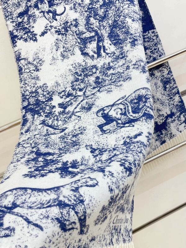 Dior scarf 200X45cm 59山羊绒 41羊毛 E (15)
