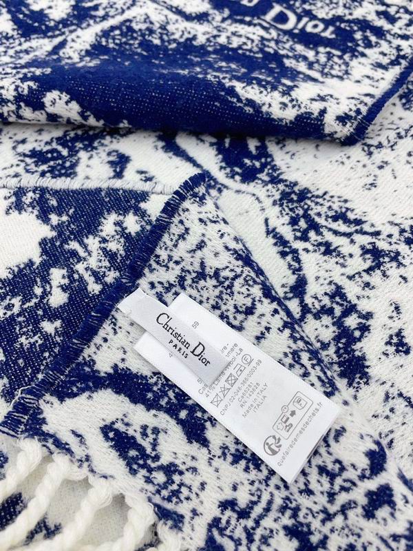 Dior scarf 200X45cm 59山羊绒 41羊毛 E (16)