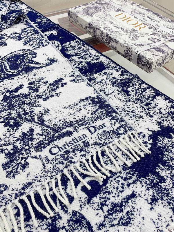 Dior scarf 200X45cm 59山羊绒 41羊毛 E (17)