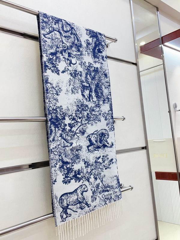 Dior scarf 200X45cm 59山羊绒 41羊毛 E (20)