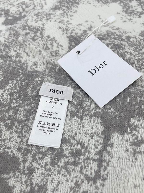 Dior scarf 200X45cm 59山羊绒 41羊毛 E (23)