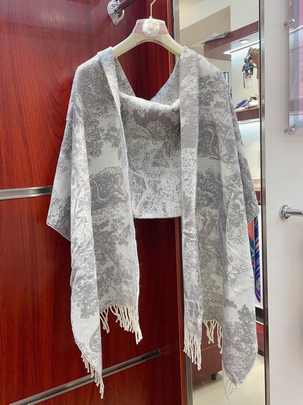 Dior scarf 200X45cm 59山羊绒 41羊毛 E (25)