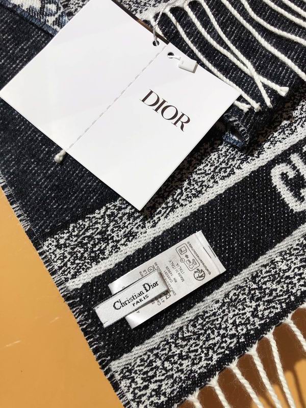 Dior scarf 48X200cm 59%羊绒 41%羊毛 E (10)