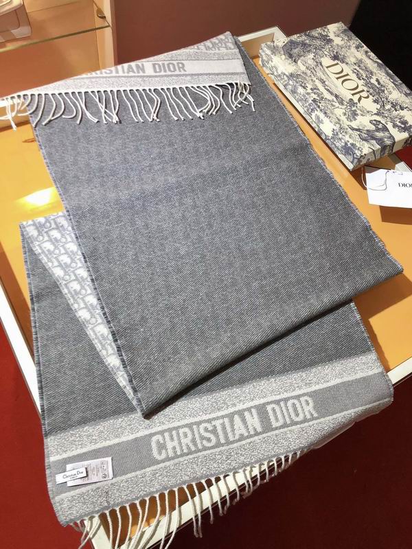 Dior scarf 48X200cm 59%羊绒 41%羊毛 E (16)